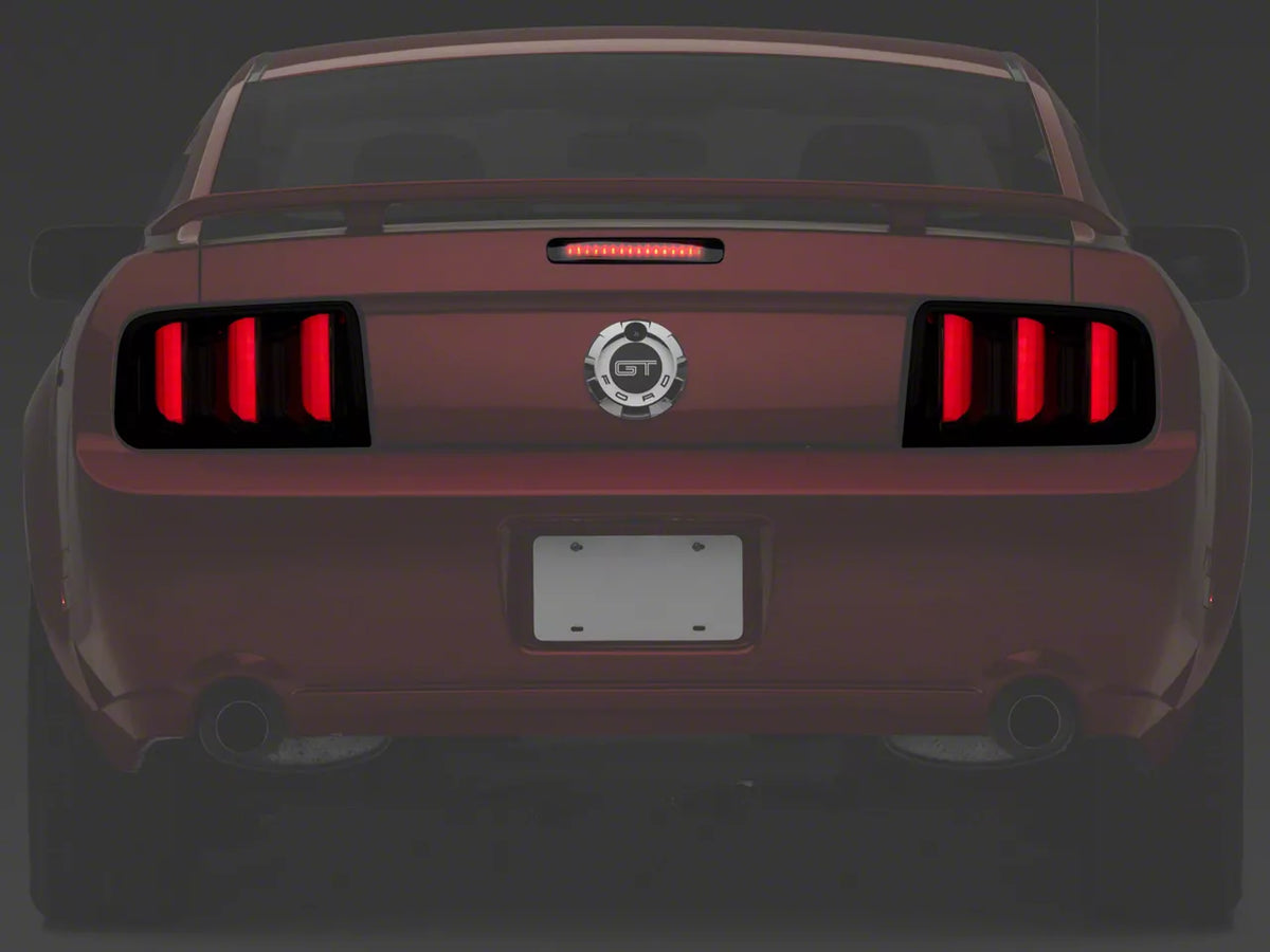 Raxiom Axial Series LED Third Brake Light and Vector V2 LED Tail Lights; Smoked (05-09 Mustang)