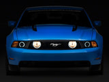 Raxiom Axial Series CCFL Halo Projector Headlights and LED Halo Fog Lights; Smoked (05-09 Mustang w/ Factory Halogen Headlights, Excluding GT500)
