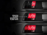 Raxiom Sequential Tail Light Kit with Modified Turn Signal Flasher V1; Plug-and-Play Harness (96-04 Mustang, Excluding 99-01 Cobra)