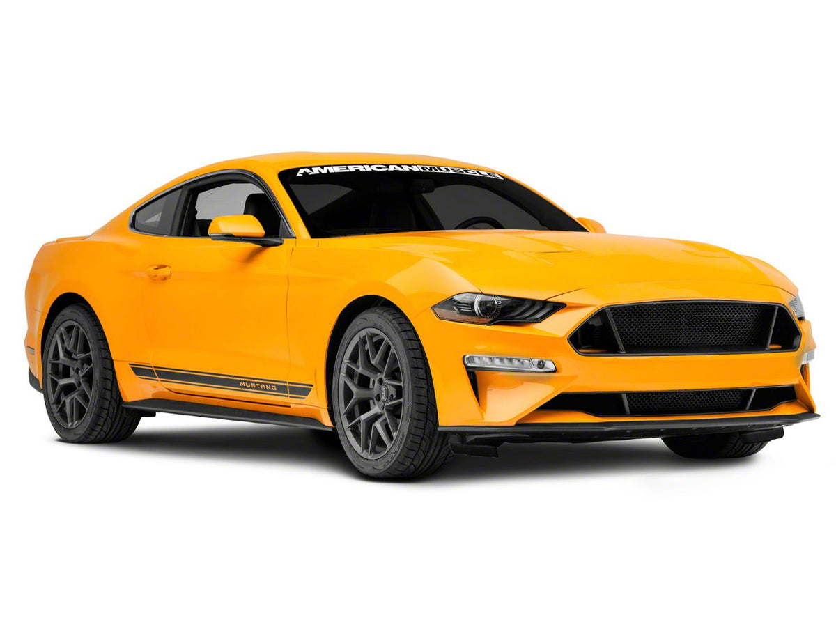 MP Concepts Upper and Lower Grilles; Black (18-23 Mustang GT, EcoBoost)