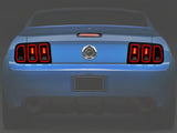 Raxiom Gen5 Tail Lights and Axial Series LED Third Brake Light; Smoked (05-09 Mustang)