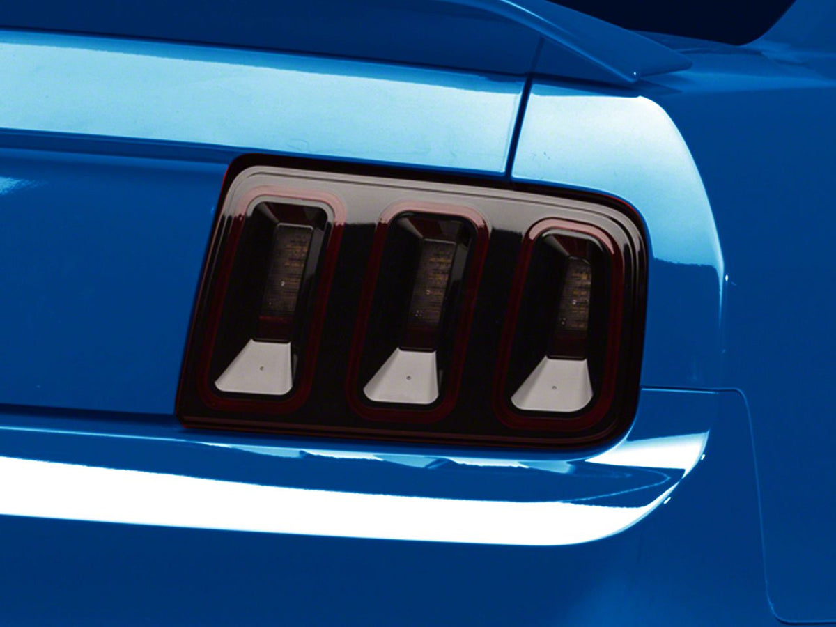Raxiom Gen5 Tail Lights and Axial Series LED Third Brake Light; Smoked (05-09 Mustang)