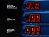 Raxiom Gen5 Tail Lights and Axial Series LED Third Brake Light; Smoked (05-09 Mustang)