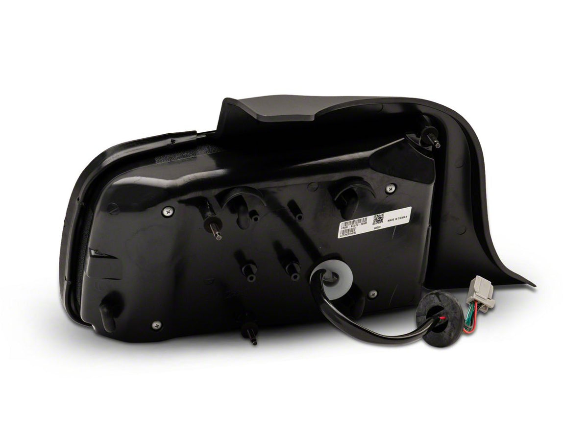 Raxiom Vector V2 LED Tail Lights and Axial Series LED Side Markers; Smoked (05-09 Mustang)