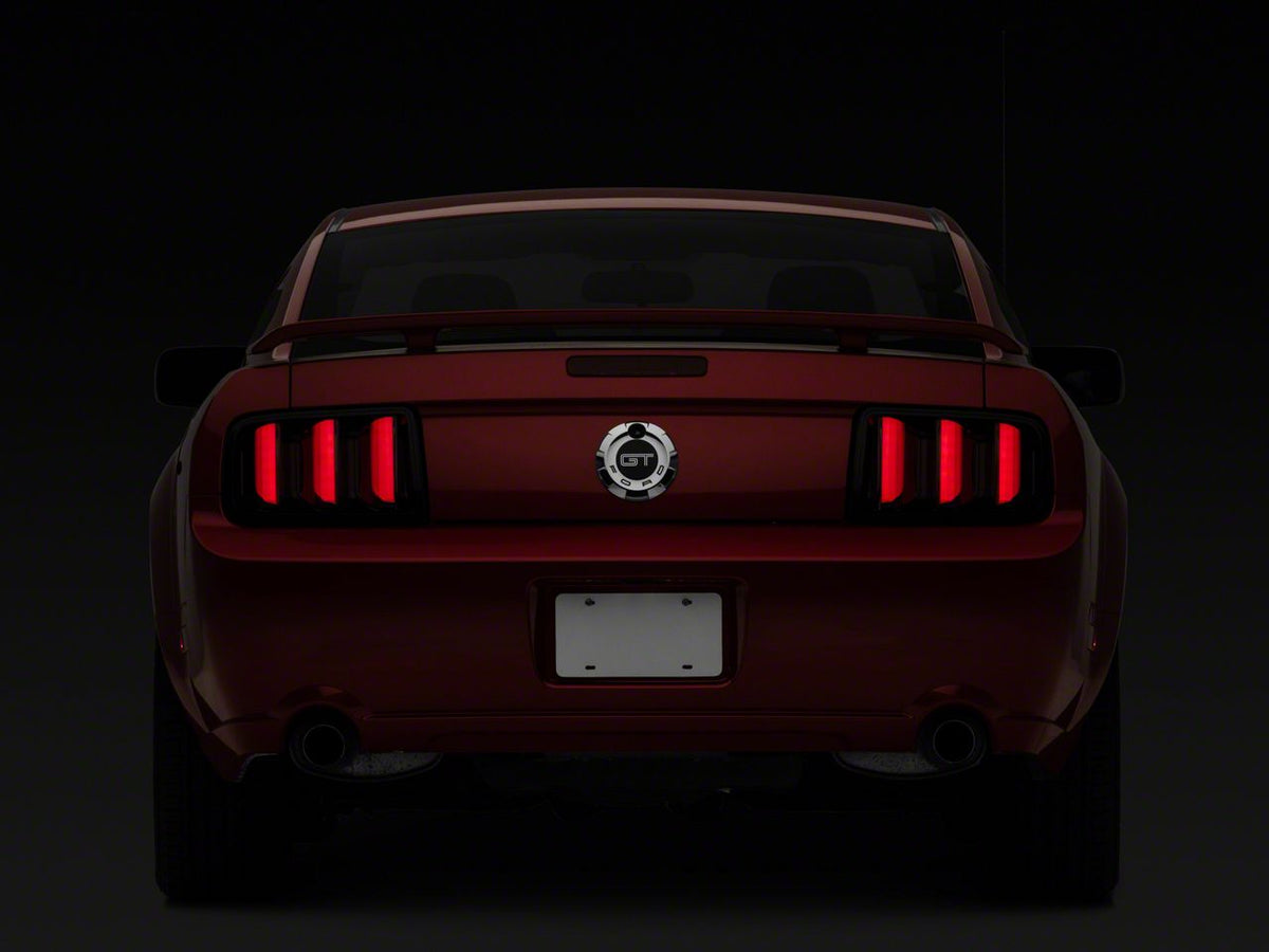 Raxiom Vector V2 LED Tail Lights and Axial Series LED Side Markers; Smoked (05-09 Mustang)