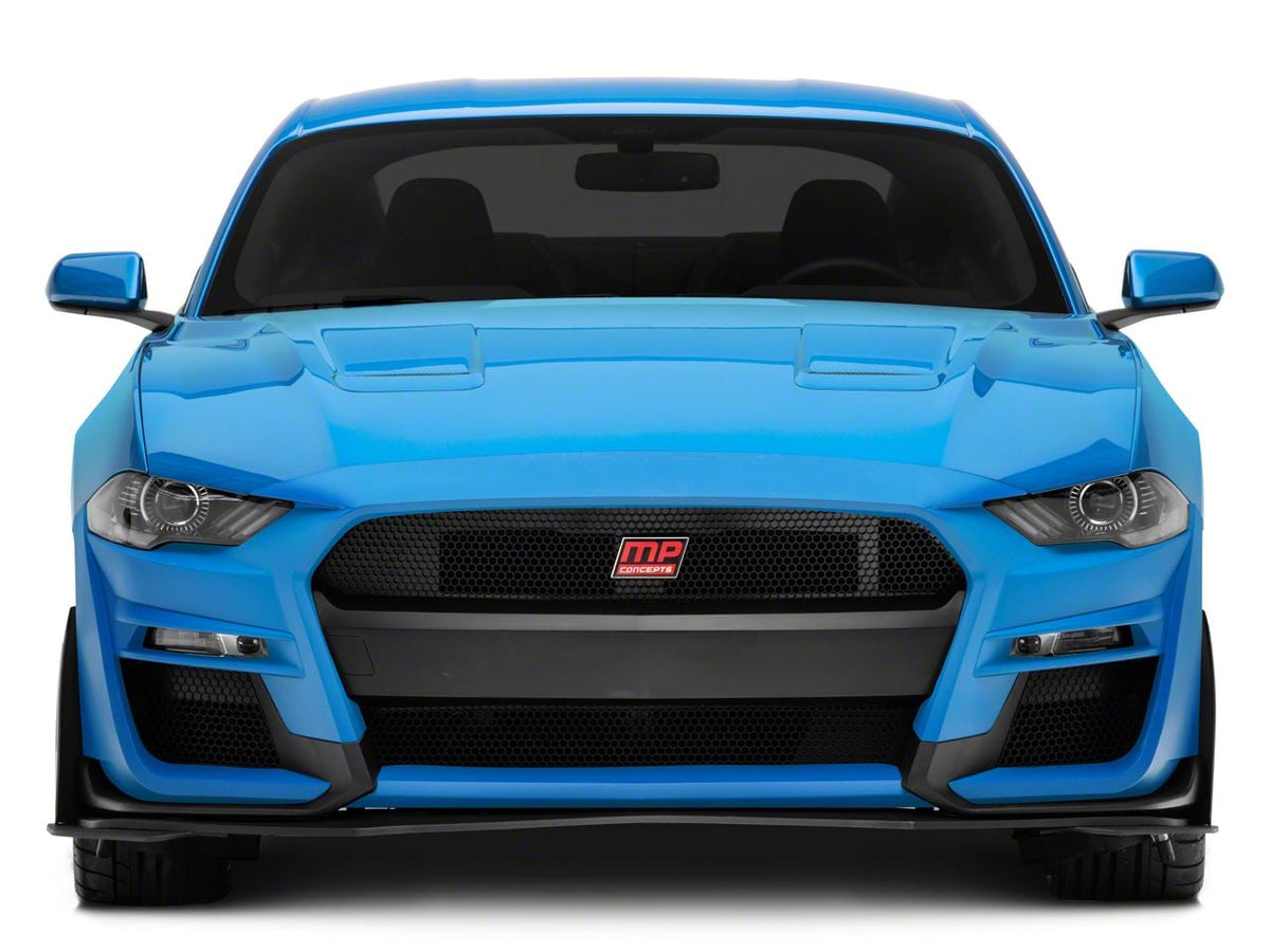 MP Concepts GT500 Style Hood and Front Bumper Combo Kit; Unpainted (18-23 Mustang GT, EcoBoost)