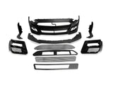 MP Concepts GT500 Style Hood and Front Bumper Combo Kit; Unpainted (18-23 Mustang GT, EcoBoost)