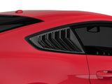 Speedform Sport Quarter and MP Concepts Rear Window Louvers; Gloss Black (15-23 Mustang Fastback)