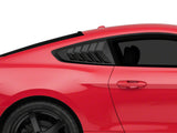 Speedform Sport Quarter and MP Concepts Rear Window Louvers; Gloss Black (15-23 Mustang Fastback)
