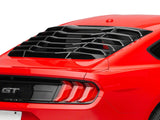 MP Concepts Quarter and Rear Window Louvers; Gloss Black (15-23 Mustang Fastback)