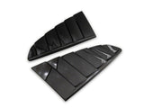 MP Concepts Quarter and Rear Window Louvers; Gloss Black (15-23 Mustang Fastback)