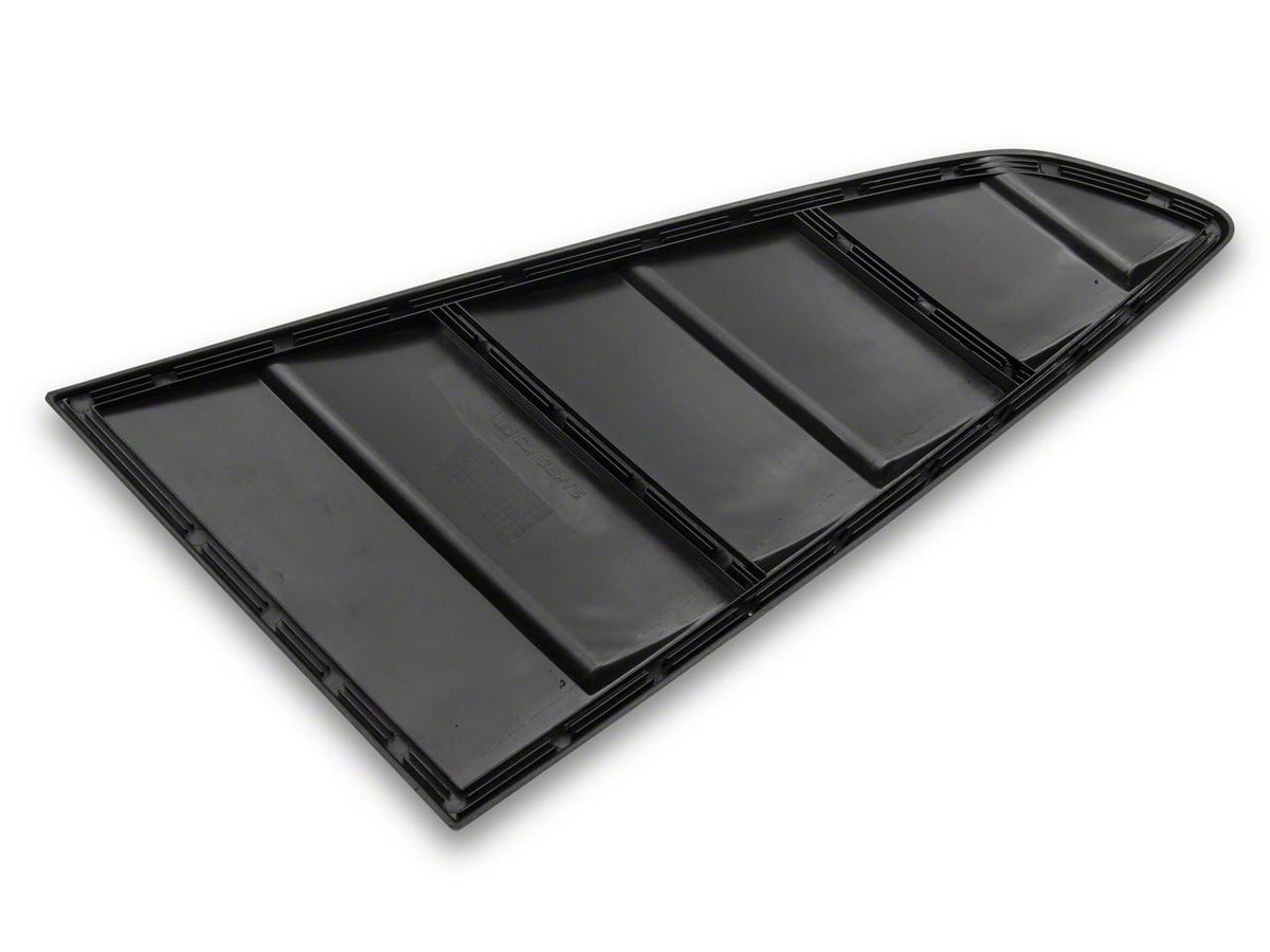 MP Concepts Quarter and Rear Window Louvers; Gloss Black (15-23 Mustang Fastback)