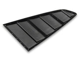 MP Concepts Quarter and Rear Window Louvers; Gloss Black (15-23 Mustang Fastback)
