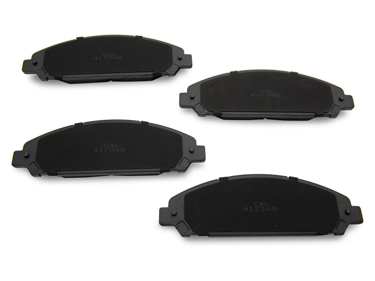 C&L Super Sport Cross-Drilled and Slotted Brake Rotor and Pad Kit; Front and Rear (15-23 Mustang EcoBoost w/o Performance Pack, V6)