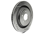 C&L Super Sport Cross-Drilled and Slotted Rotors; Front and Rear (15-23 Mustang GT w/o Performance Pack, EcoBoost w/ Performance Pack)