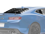 MP Concepts Ikon Motorsports Quarter & MP Concepts Rear Window Louvers; Gloss Black (16-24 Camaro Coupe)