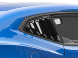 MP Concepts Ikon Motorsports Quarter & MP Concepts Rear Window Louvers; Gloss Black (16-24 Camaro Coupe)