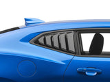 MP Concepts Ikon Motorsports Quarter & MP Concepts Rear Window Louvers; Gloss Black (16-24 Camaro Coupe)