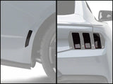 SEC10 Rear Marker Light and Tail Light Tint; Smoked (24-26 Mustang)
