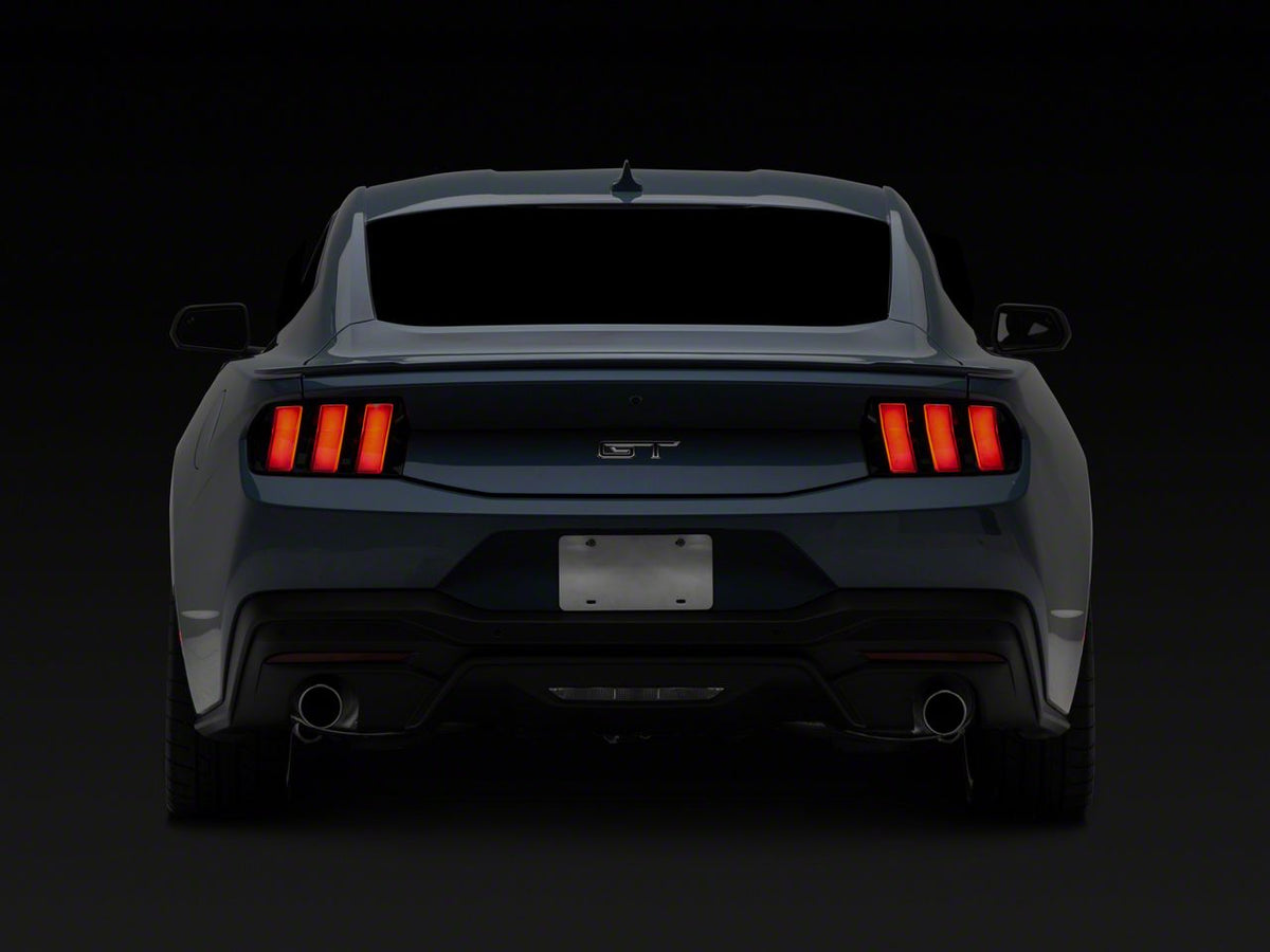 SEC10 Rear Marker Light and Tail Light Tint; Smoked (24-26 Mustang)