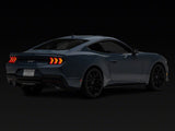 SEC10 Rear Marker Light and Tail Light Tint; Smoked (24-26 Mustang)