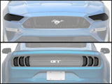 SpeedForm Headlight and Tail Light Covers; Smoked (18-23 Mustang GT, EcoBoost)