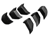 SpeedForm Headlight and Tail Light Covers; Smoked (18-23 Mustang GT, EcoBoost)