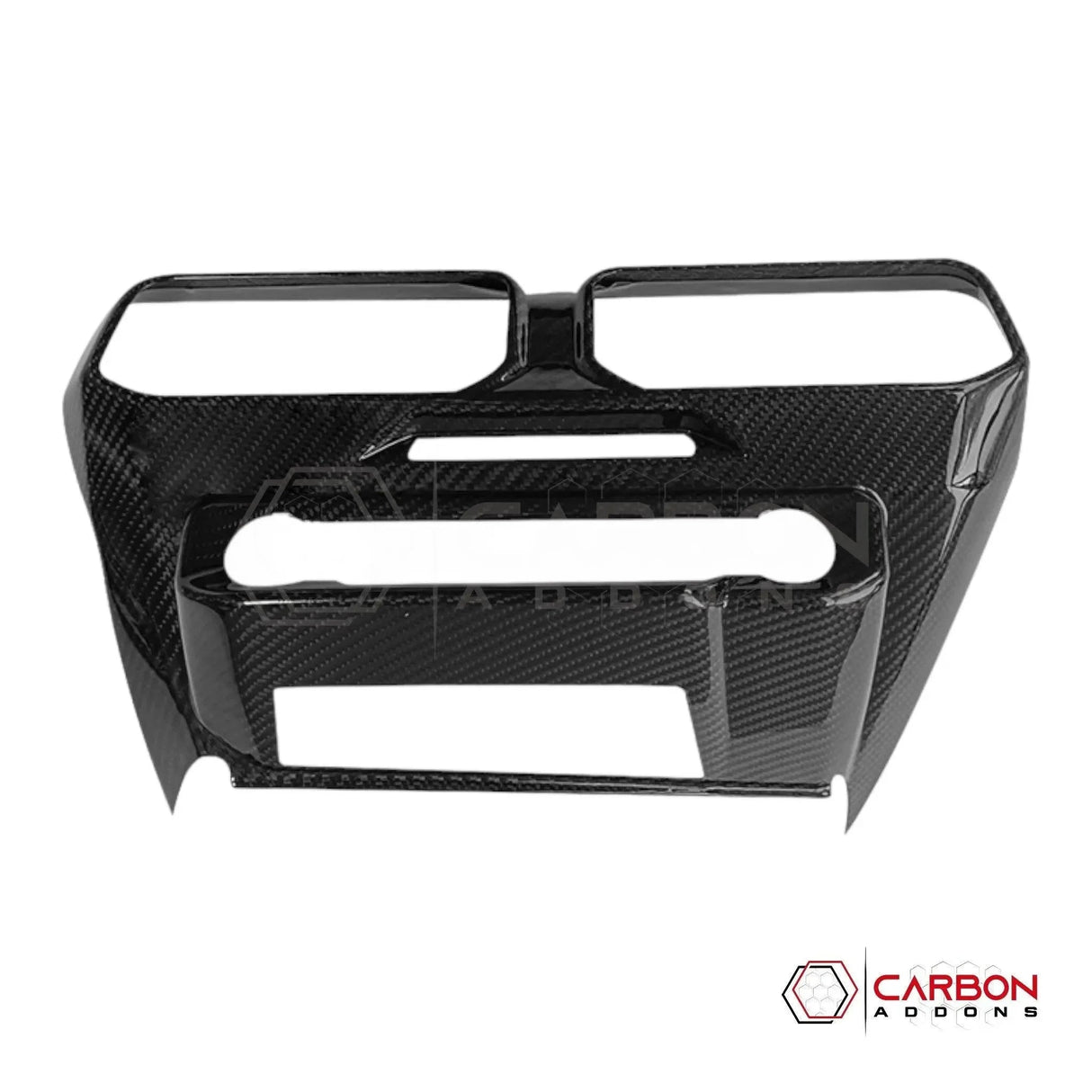 Real Carbon Fiber Center Dashboard A/C Vent Trim Cover for 2024+ Ford Mustang