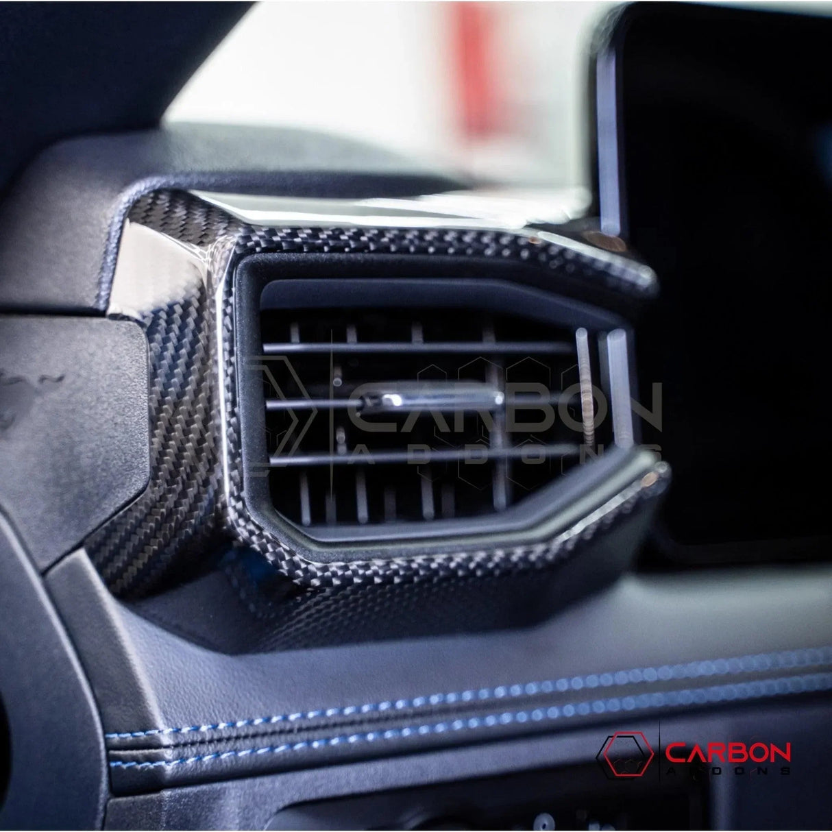 Real Carbon Fiber Driver Side Dashboard Trim Cover for 2024+ Ford Mustang