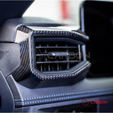 Real Carbon Fiber Driver Side Dashboard Trim Cover for 2024+ Ford Mustang