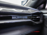 Real Carbon Fiber Passenger Side Dashboard Trim Cover for 2024+ Ford Mustang