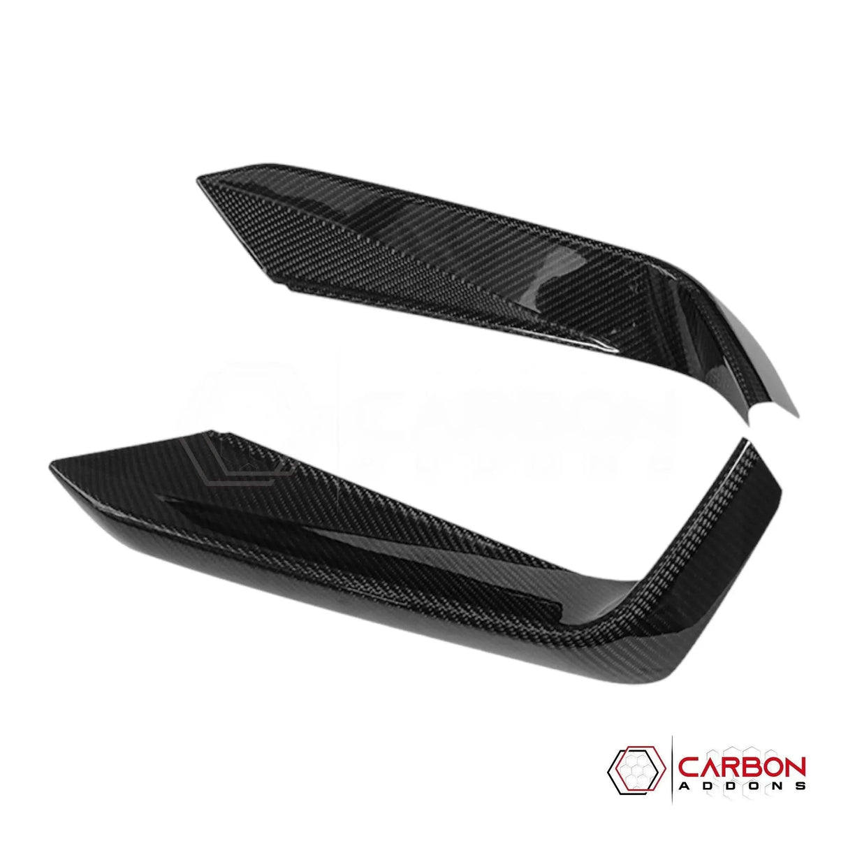 2024+ S650 Mustang EcoBoost Real Carbon Fiber Bumper Grill Trim Covers