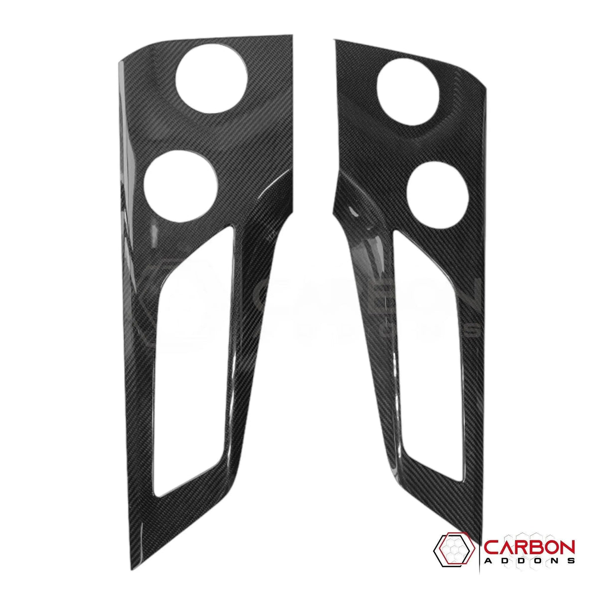 2024+ S650 Mustang Hard Carbon Fiber Door Handle/Speaker Panel Trim Cover