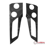 Real Carbon Fiber Door Handle & Speaker Panel Trim Covers for 2024+ Ford Mustang