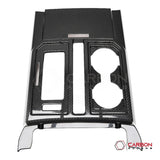 F150 2015-2020 Center Console Gear Shift Panel Hard Carbon Fiber Cover