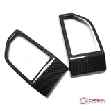 Real Carbon Fiber Dashboard Side AC Vents Trim Cover ForF150 2015-2020