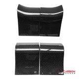 Real Carbon Fiber Interior Door Handle Trim Cover For F150 2015-2020