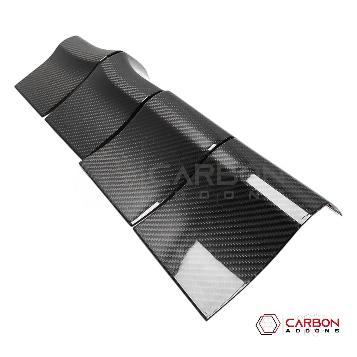 Real Carbon Fiber Interior Door Handle Trim Cover For F150 2015-2020