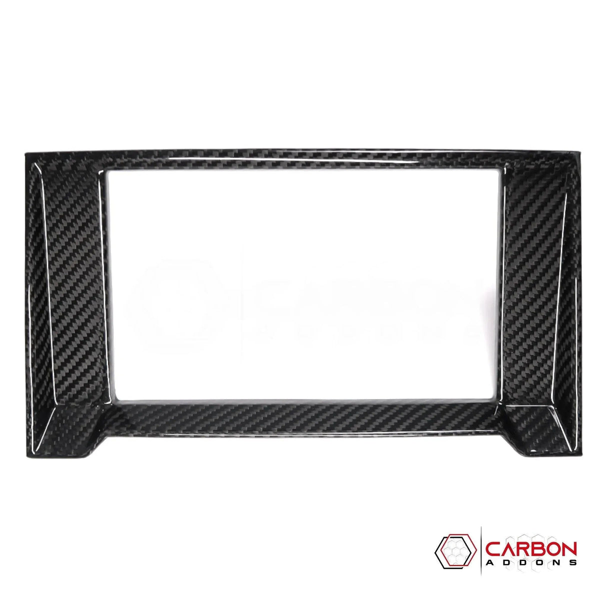 F150 2015-2020 Radio Infotainment Bezel Trim Hard Carbon Fiber Cover
