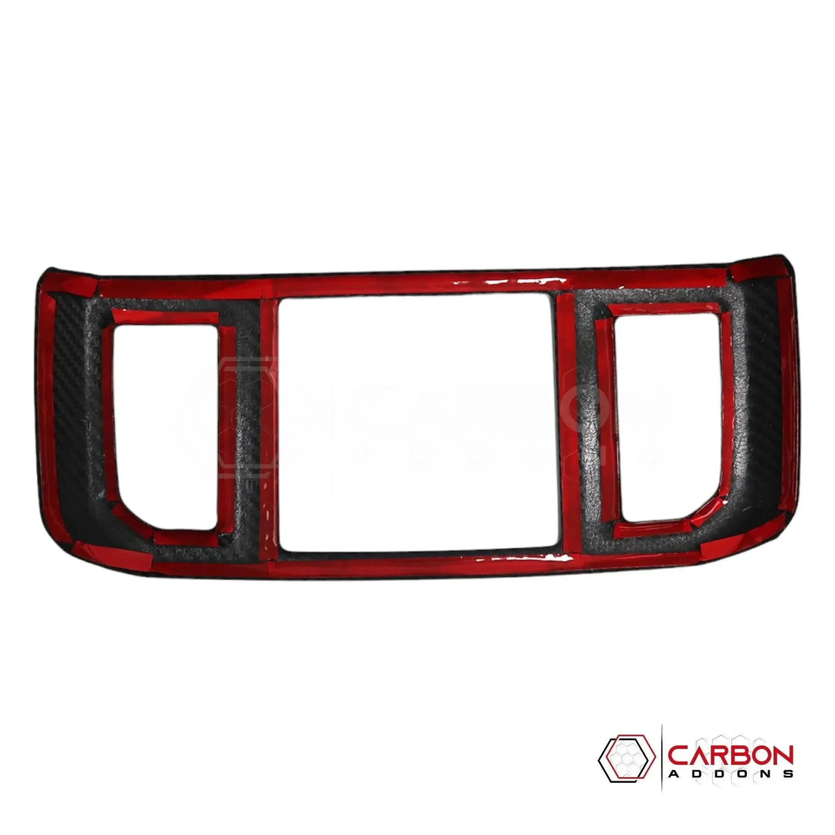 Real Carbon Fiber Rear Seat AC Vent Trim Cover For F150 2015-2020