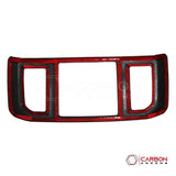 Real Carbon Fiber Rear Seat AC Vent Trim Cover For F150 2015-2020