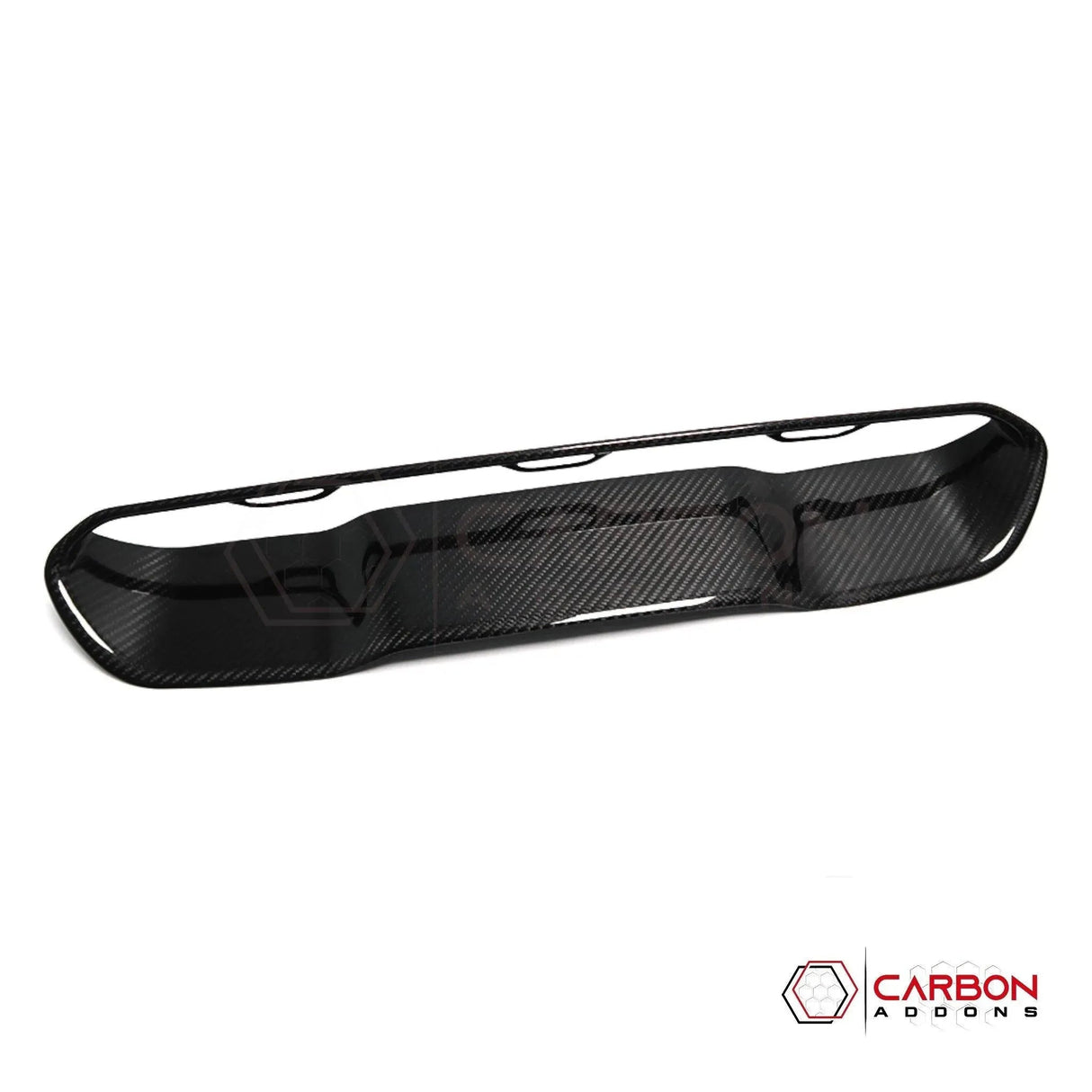 RAM TRX/RHO Hood Center Vent Trim Hard Carbon Fiber Cover