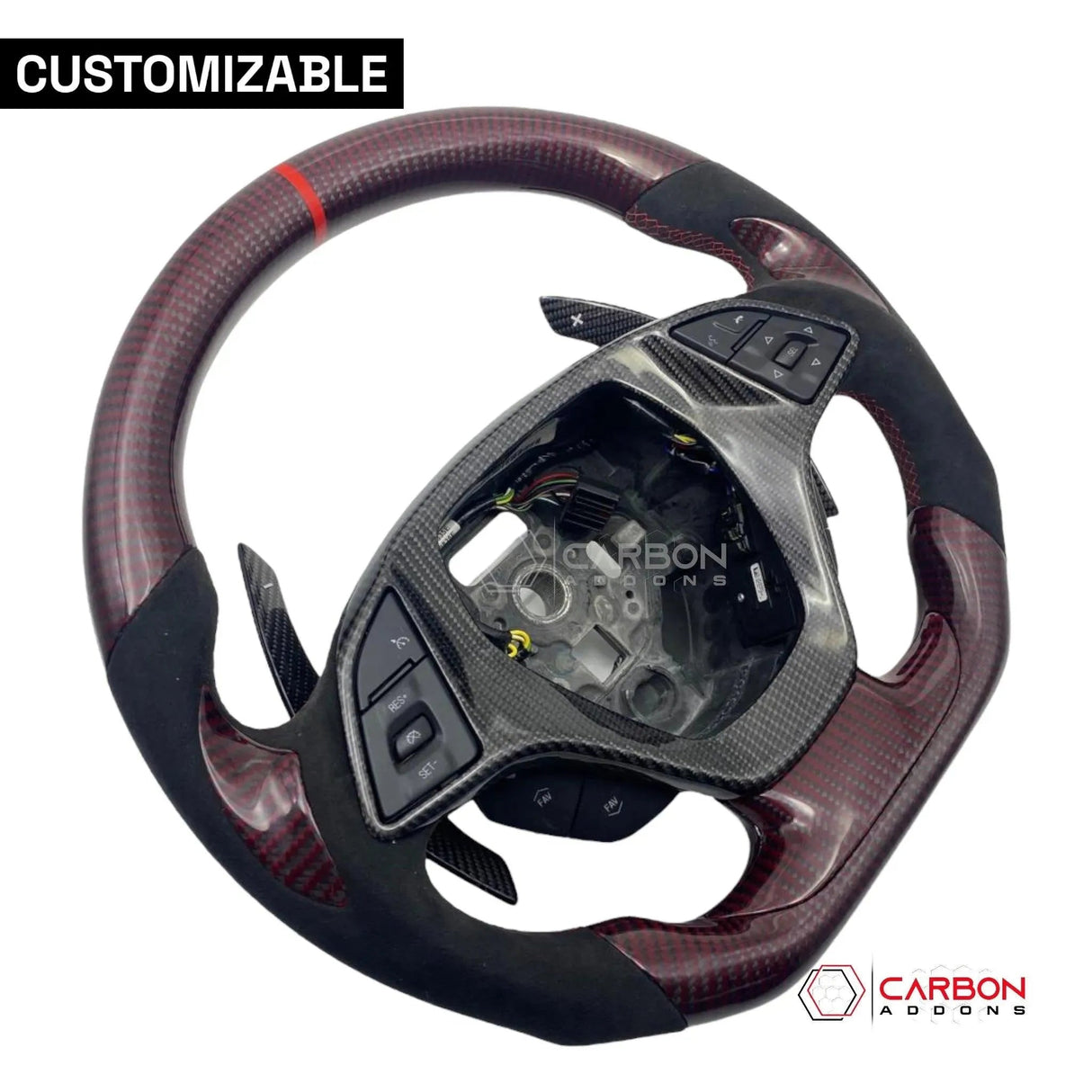 [Complete] Custom Carbon Fiber Steering Wheel C7 Corvette Stingray/Z06/Grand Sport 2014-2019