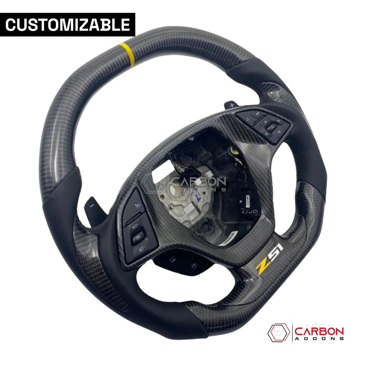 [Complete] Custom Carbon Fiber Steering Wheel C7 Corvette Stingray/Z06/Grand Sport 2014-2019