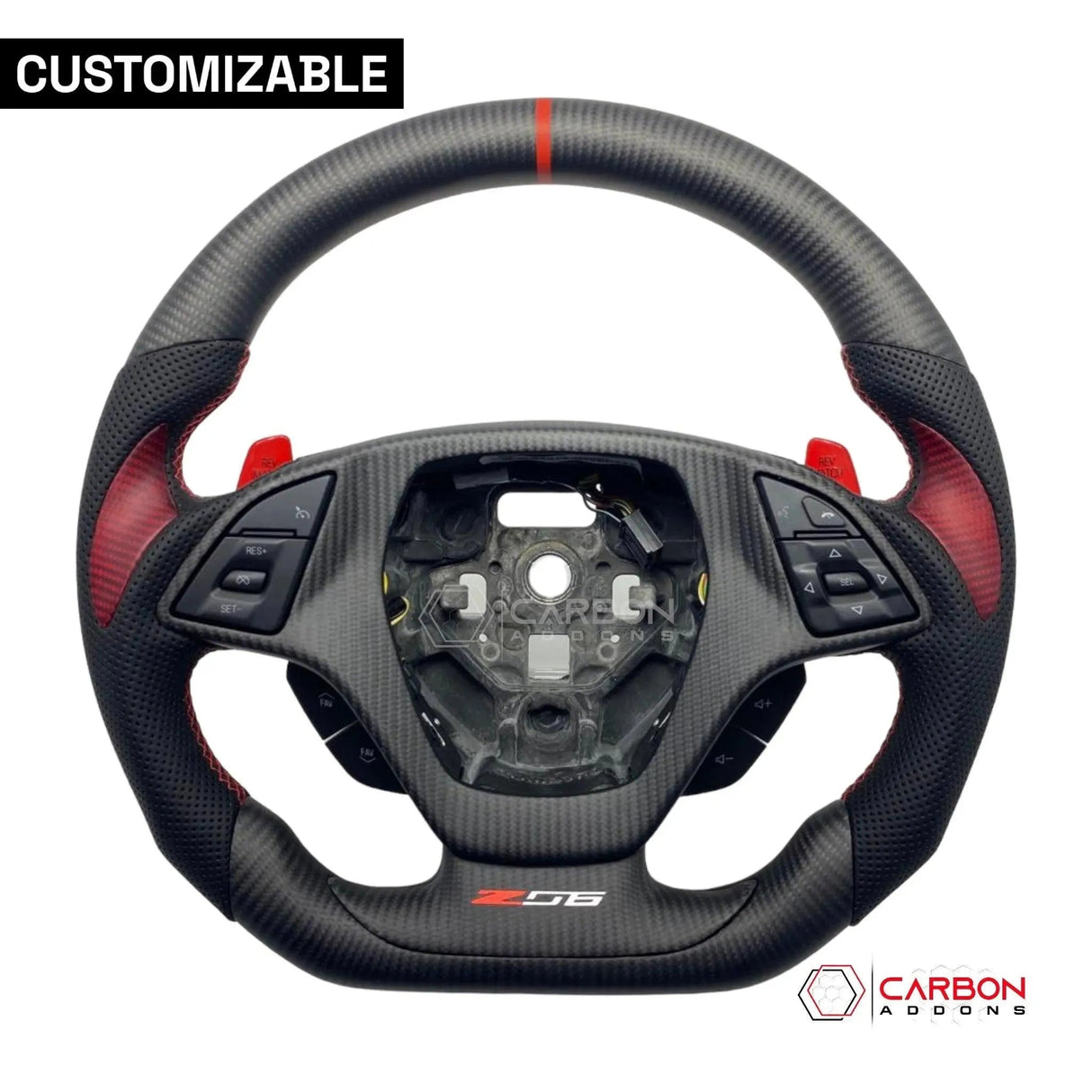 [Complete] Custom Carbon Fiber Steering Wheel C7 Corvette Stingray/Z06/Grand Sport 2014-2019