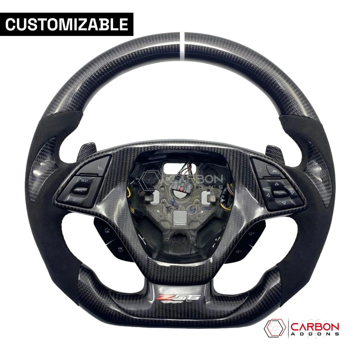 [Complete] Custom Carbon Fiber Steering Wheel C7 Corvette Stingray/Z06/Grand Sport 2014-2019