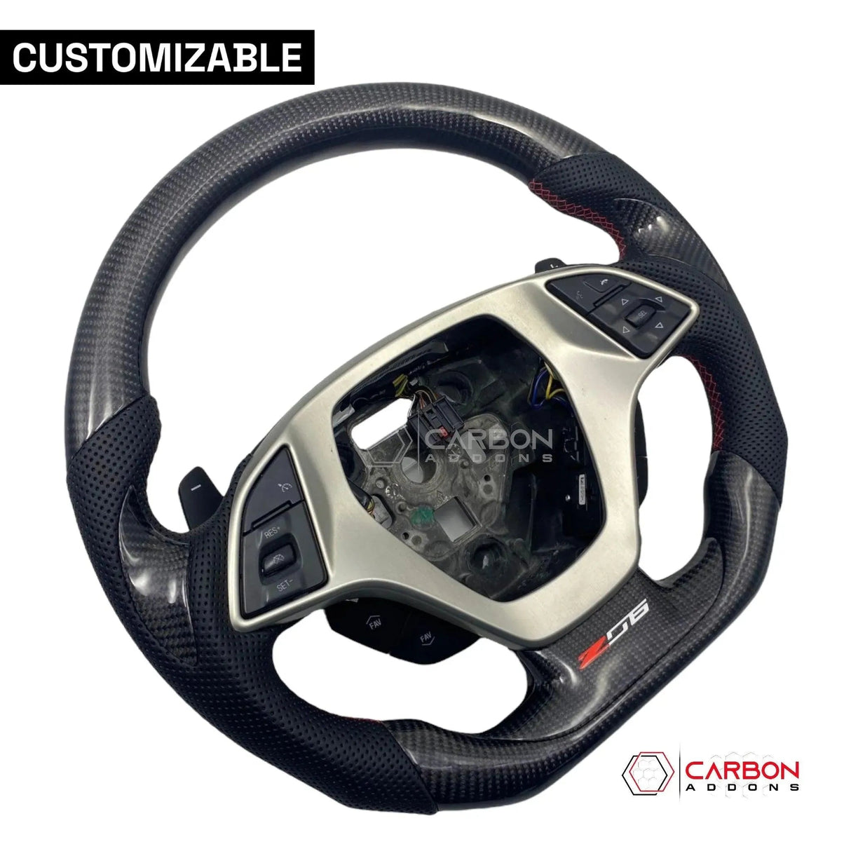 [Complete] Custom Carbon Fiber Steering Wheel C7 Corvette Stingray/Z06/Grand Sport 2014-2019