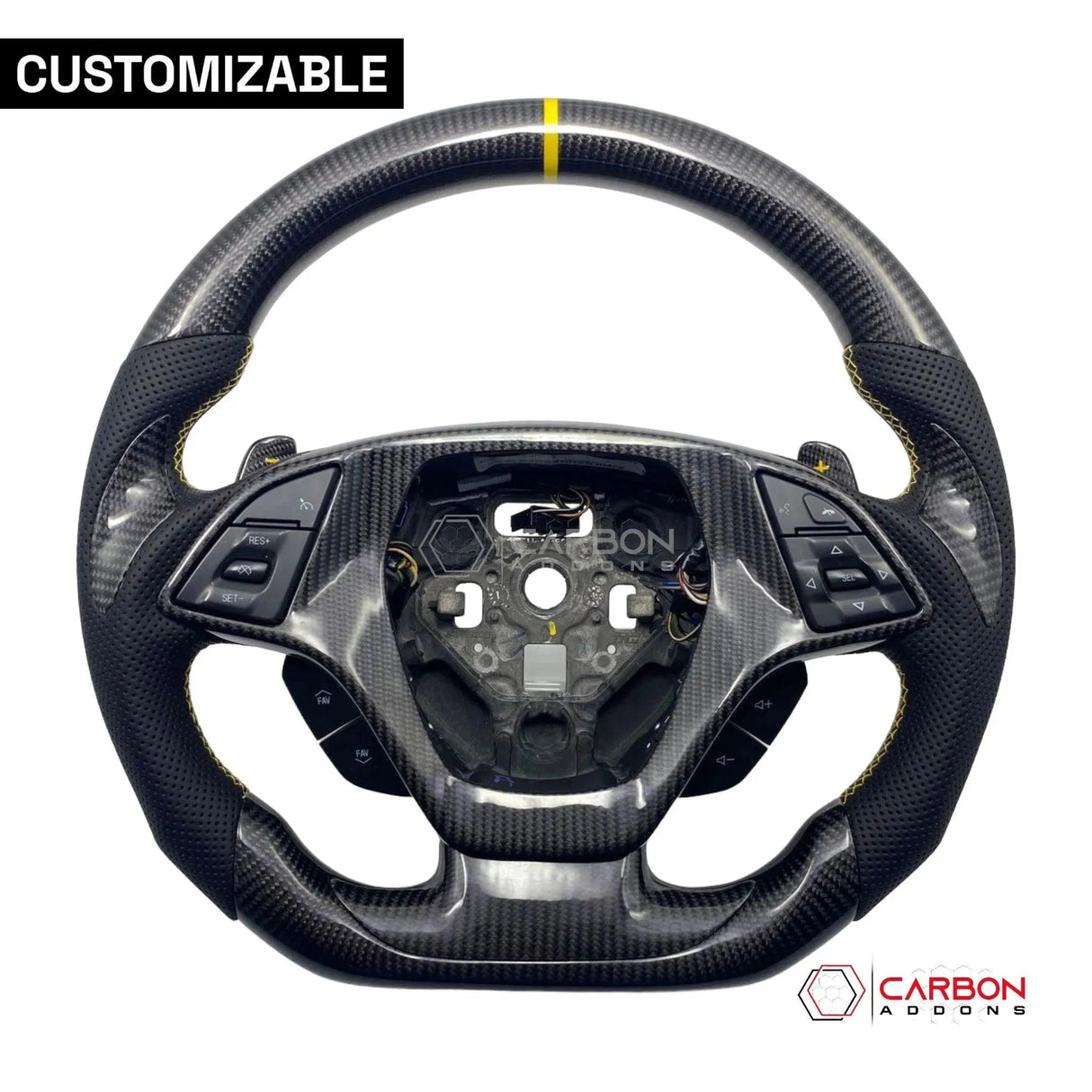 [Complete] Custom Carbon Fiber Steering Wheel C7 Corvette Stingray/Z06/Grand Sport 2014-2019