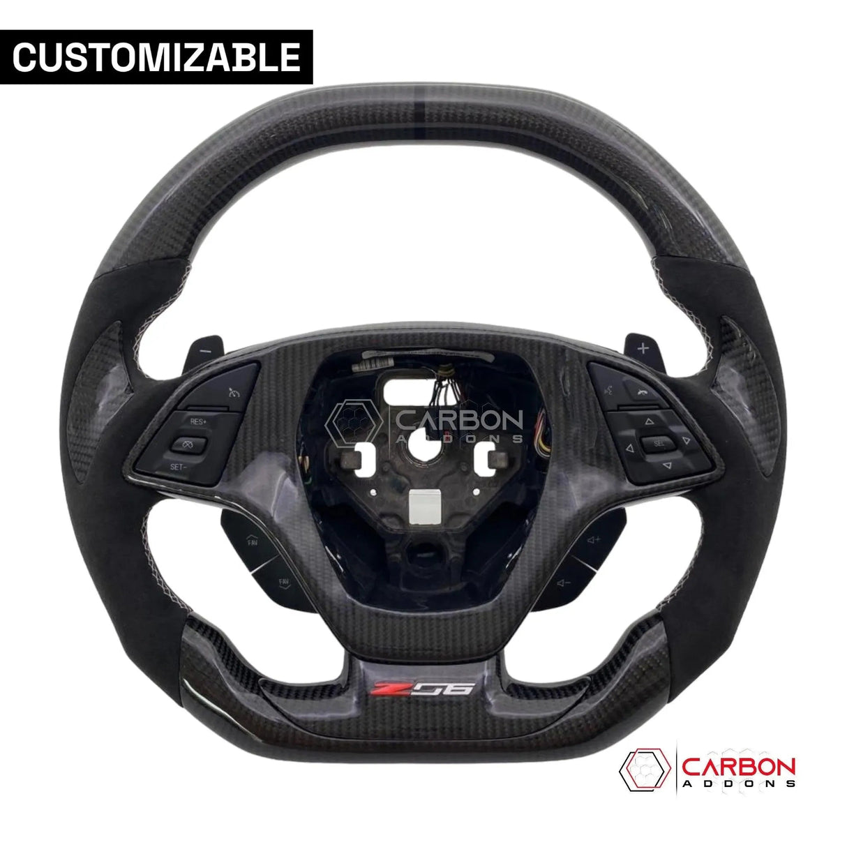 [Complete] Custom Carbon Fiber Steering Wheel C7 Corvette Stingray/Z06/Grand Sport 2014-2019