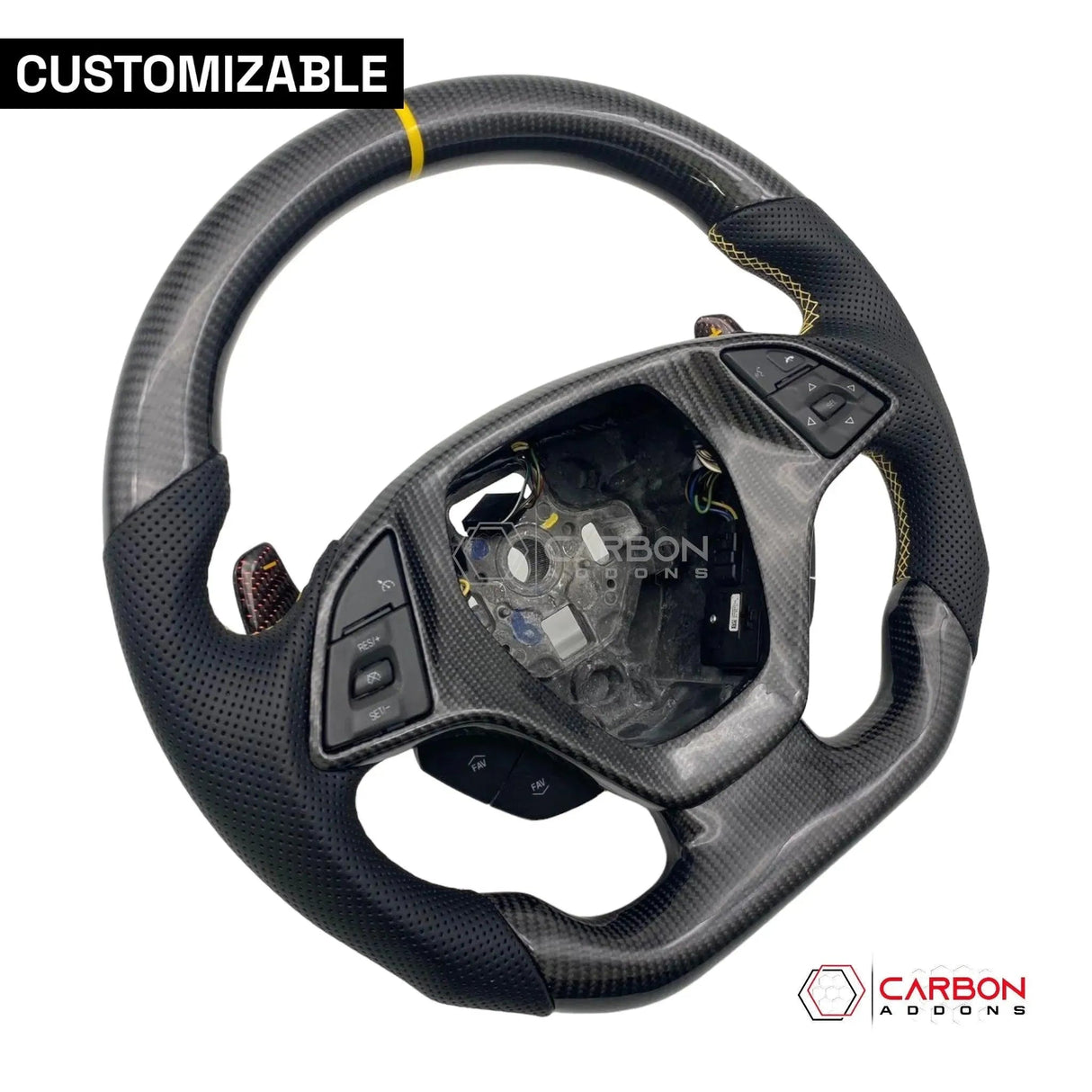[Complete] Custom Carbon Fiber Steering Wheel C7 Corvette Stingray/Z06/Grand Sport 2014-2019